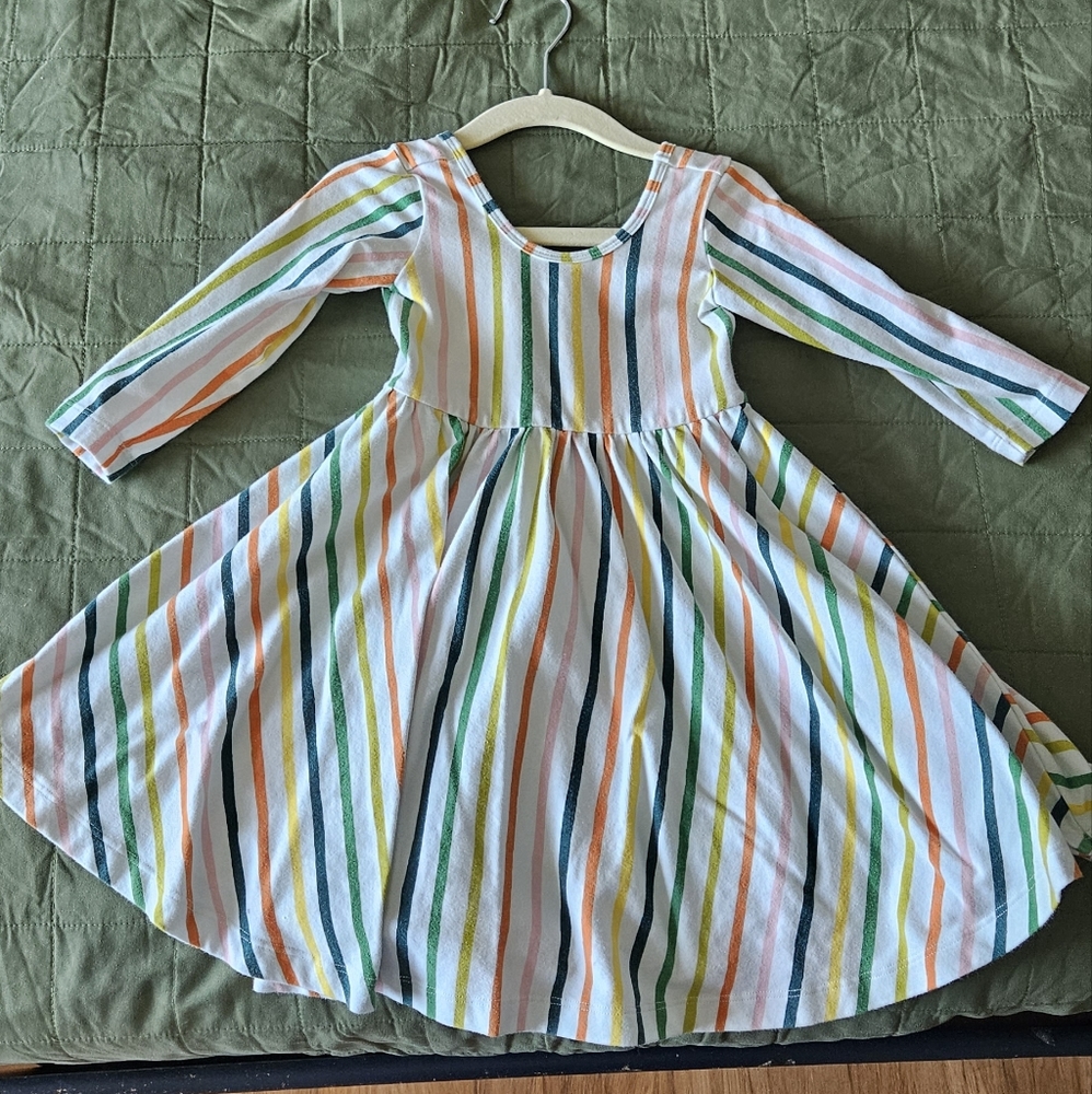 Alice + Ames Striped Toddler Dress